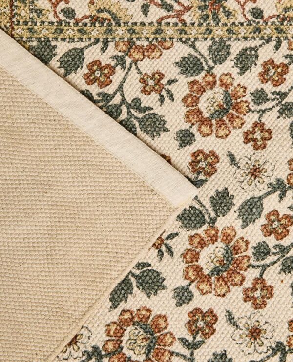 TAPIS BLOCK PRINT COTON