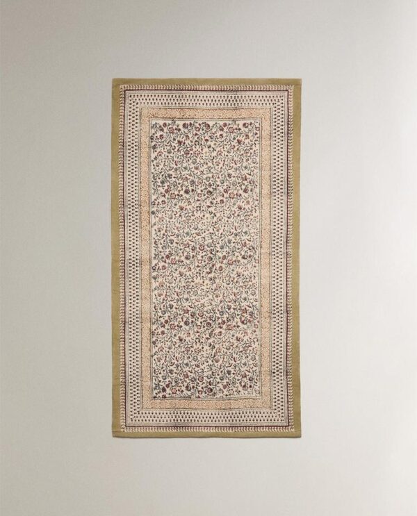 TAPIS COTON IMPRIMÉ BLOCK PRINT