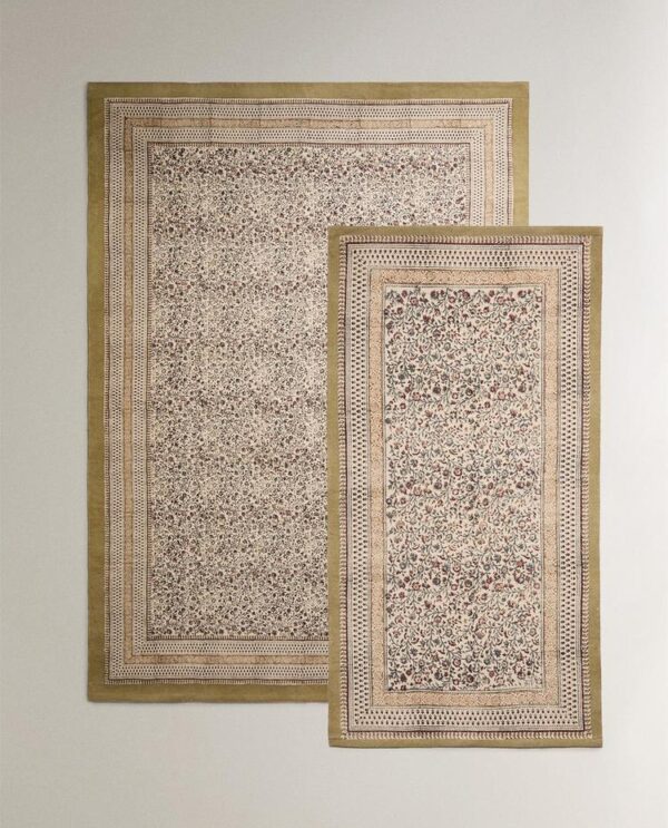 TAPIS COTON IMPRIMÉ BLOCK PRINT